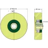 Rouleau n° 211 – rouleau porteur Ø100 mm pour machines Grimme | OEM Grimme 623.00011 | fabricant KiJ