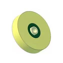 Rouleau n° 212 – rouleau porteur en plastique Ø124 mm pour machines Grimme | OEM Grimme 623.00012 | fabricant KiJ