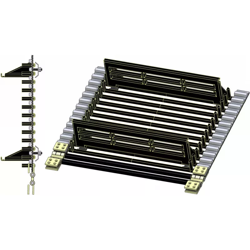 Tapis de chargement SR 80-40 – tapis pour arracheuse de pommes de terre Grimme SR 80-40 | OEM Grimme 200.30515, 200.31790 | fabricant KiJ