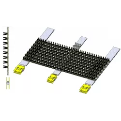 Tapis à fanes SR 80-40 sur 3 courroies – tapis pour arracheuse de pommes de terre Grimme SR 80-40 | OEM Grimme 300.28953, 300.31946, 300.30406 | fabricant KiJ