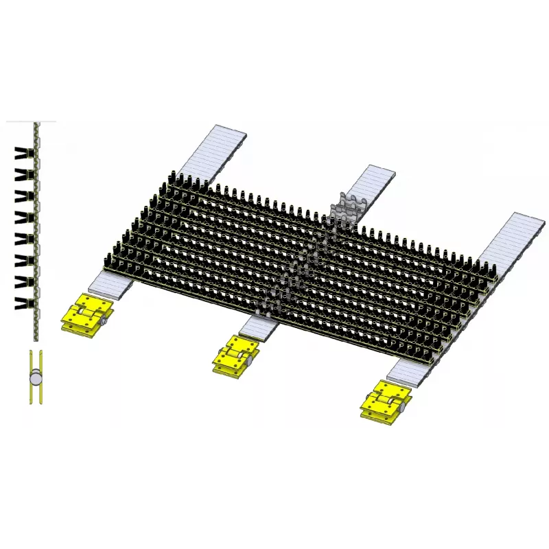 Tapis à fanes SR 80-40 sur 3 courroies – tapis pour arracheuse de pommes de terre Grimme SR 80-40 | OEM Grimme 300.28953, 300.31946, 300.30406 | fabricant KiJ