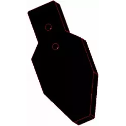 Palette racleuse 236-104/29 – pièce de rechange fabriquée par KiJ | OEM 122508 | fabricant KiJ