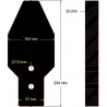 Palette racleuse 236-104/29 – pièce de rechange fabriquée par KiJ | OEM 122508 | fabricant KiJ