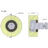 Rouleau n° 235 – rouleau en plastique Ø100 mm pour machines Wuhlmaus | OEM Wuhlmaus 000.03.030.00 | fabricant KiJ