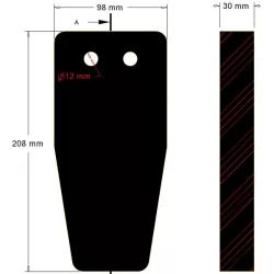 Fléau 208-98-30 – fléau fabriqué par KiJ | OEM 120640600 | fabricant KiJ