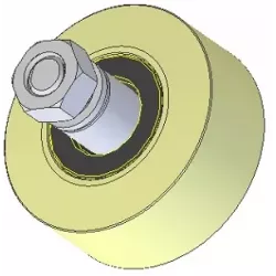 Rouleau n° 235 – rouleau en plastique Ø100 mm pour machines Wuhlmaus | OEM Wuhlmaus 000.03.030.00 | fabricant KiJ