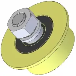 Rouleau n° 236 – rouleau en plastique Ø66 mm pour machines Wuhlmaus | fabricant KiJ