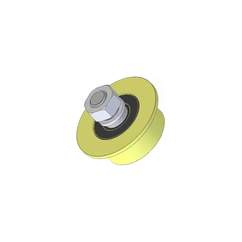 Rouleau n° 236 – rouleau en plastique Ø66 mm pour machines Wuhlmaus | fabricant KiJ