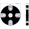 Disque élastique à 4 trous avec douilles acier – disque d'accouplement élastique fabriqué par KiJ | OEM 2009-02-009 | fabricant KiJ