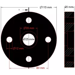Disque élastique M4 – disque d'accouplement élastique fabriqué par KiJ | fabricant KiJ