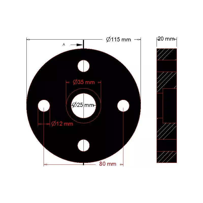 Disque élastique M4 – disque d'accouplement élastique fabriqué par KiJ | fabricant KiJ