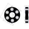 Disque élastique Claas 170 – accouplement élastique pour machines Claas | OEM Claas 796144, 62454505, 80382276 | fabricant KiJ