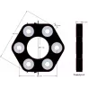 Disque élastique Claas 143 – accouplement élastique pour machines Claas | OEM Claas 0623.4106, 06234106, 11106031112 | fabricant KiJ