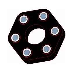 Disque élastique Claas 102 – disque d'accouplement élastique pour machines Claas | OEM Claas 062441100 | fabricant KiJ