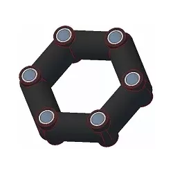 Herse rotative – pièce de rechange fabriquée par KiJ | OEM 12380000601 | fabricant KiJ