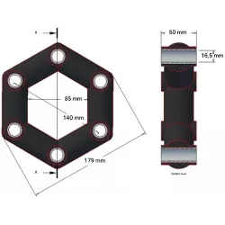 Herse rotative – pièce de rechange fabriquée par KiJ | OEM 12380000601 | fabricant KiJ