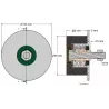 Rouleau n° 20 – rouleau porteur en acier-caoutchouc Ø95 mm pour machines Grimme | OEM Grimme 200.27585, 200.27584, 200.00804 | fabricant KiJ