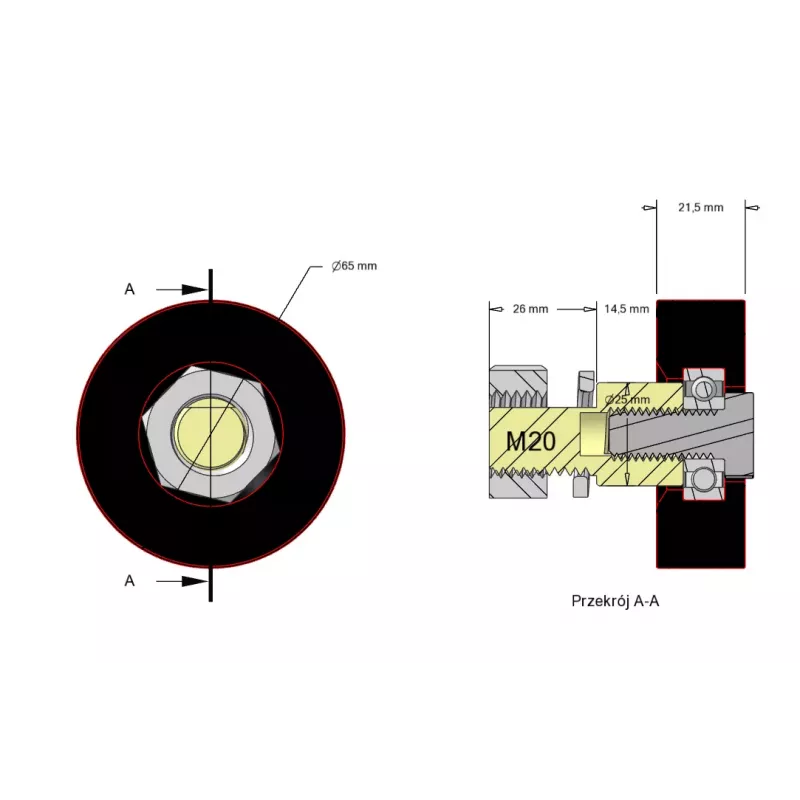 Rouleau n° 347 – rouleau porteur en caoutchouc | fabricant KiJ