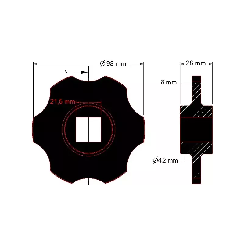 Disque de trieur denté – disque pour machines Grimme | OEM Grimme 088.00251 | fabricant KiJ