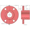 Rouleau n° 196a – moyeu de rouleau en fonte Ø70 mm pour machines Wuhlmaus | fabricant KiJ