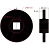 Disque de trieur plat Ø98 mm pour machines Grimme | OEM Grimme 088.00846 | fabricant KiJ
