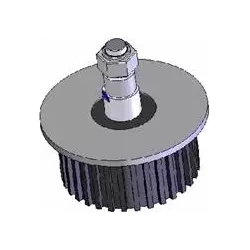 Rouleau n° 6 – rouleau de renvoi en acier-caoutchouc Ø132 mm pour machines Grimme | OEM Grimme 200.17570, 200.08260, 076.00974 | fabricant KiJ