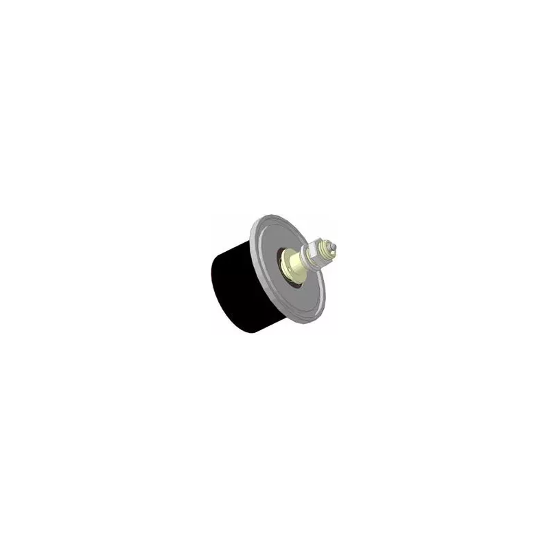 Rouleau n° 8a – rouleau porteur en acier-caoutchouc Ø100 mm pour machines Grimme | OEM Grimme 088.00324, 200.46340, 200.11197 | fabricant KiJ