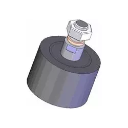 Rouleau n° 14 – rouleau porteur en caoutchouc Ø75 mm pour machines Grimme | OEM Grimme 088.00336, 200.05003 | fabricant KiJ