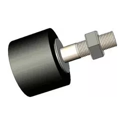 Rouleau n° 38 – rouleau porteur en caoutchouc Ø61 mm pour machines Grimme | OEM Grimme 200.04779, 200.30645, 088.00055 | fabricant KiJ