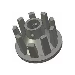 Rouleau n° 42 – rouleau d'entraînement en fonte Ø82 mm pour machines Grimme | OEM Grimme 006.00065 | fabricant KiJ