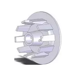 Rouleau n° 51 – rouleau d'entraînement en fonte Ø101 mm pour machines Grimme | OEM Grimme 006.00066, 006.00067 | fabricant KiJ