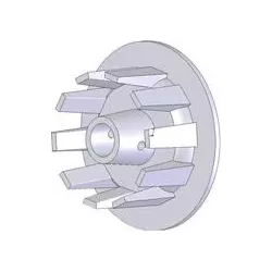 Rouleau n° 64 – rouleau d'entraînement en fonte Ø101 mm pour machines Grimme | OEM Grimme 006.00068, 006.00069, 006.00550 | fabricant KiJ
