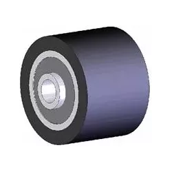 Rouleau n° 105 – rouleau porteur en acier-caoutchouc Ø75 mm pour machines Grimme | OEM Grimme 200.27579, 200.27580, 200.27578 | fabricant KiJ