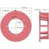 Rouleau n° 127 – rouleau d'entraînement en fonte Ø250 mm, pas 40 mm, pour machines Grimme | OEM Grimme 006.00059, 006.00347, 006.00722 | fabricant KiJ