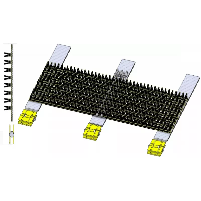 Tapis à fanes DR 1500 sur 3 courroies – tapis pour arracheuse de pommes de terre Grimme DR 1500 | OEM Grimme 300.18407, 300.25773, 300.18646 | fabricant KiJ