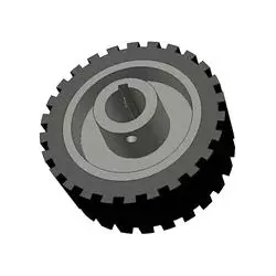Rouleau n° 44 – rouleau d'entraînement en fonte-caoutchouc Ø165 mm pour machines Grimme | OEM Grimme 076.00823 | fabricant KiJ