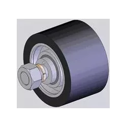 Rouleau n° 100 – rouleau de renvoi en acier-caoutchouc Ø128 mm pour machines Grimme | OEM Grimme 200.09304 | fabricant KiJ