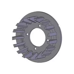 Rouleau n° 104 – rouleau d'entraînement en fonte Ø178 mm, pas 35 mm, pour machines Grimme | OEM Grimme 006.00030 | fabricant KiJ