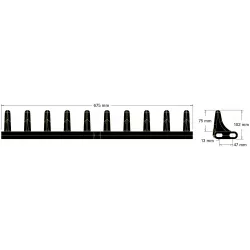 Palette en caoutchouc 10 dents – palette pour machines Grimme | OEM Grimme 088.00931 | fabricant KiJ