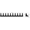 Palette en caoutchouc 10 dents – palette pour machines Grimme | OEM Grimme 088.00931 | fabricant KiJ