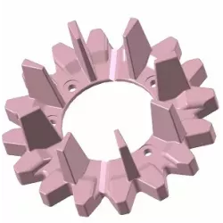 Rouleau n° 194 – rouleau d'entraînement en fonte Ø252 mm, pas 50 mm, pour machines Grimme Maxtron | OEM Grimme 006.00682 | fabricant KiJ