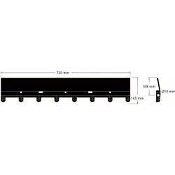 Palette de tapis à fanes L-720 – palette pour arracheuses de pommes de terre Grimme SE 75-20/30/40, SE 75/85-55 et autres | OEM Grimme 200.32146, 088.00360 | fabricant KiJ