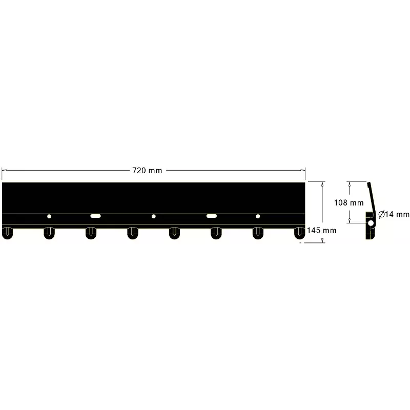 Palette de tapis à fanes L-720 – palette pour arracheuses de pommes de terre Grimme SE 75-20/30/40, SE 75/85-55 et autres | OEM Grimme 200.32146, 088.00360 | fabricant KiJ