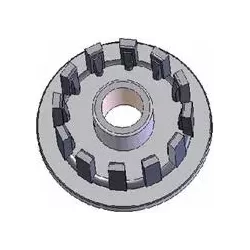 Rouleau n° 16 – rouleau d'entraînement en fonte Ø124 mm pour machines Grimme | OEM Grimme 001.00067, 001.00524, 006.00236 | fabricant KiJ