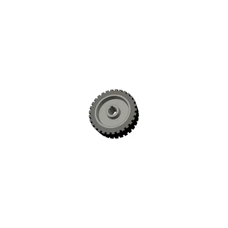 Rouleau n° 43 – rouleau d'entraînement en fonte-caoutchouc Ø198 mm pour machines Grimme | OEM Grimme 076.00704 | fabricant KiJ