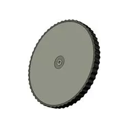 Rouleau n° 47 – rouleau tire-fanes en fonte-caoutchouc Ø420 mm pour machines Grimme | OEM Grimme 200.29539, 200.15835, 200.97271 | fabricant KiJ