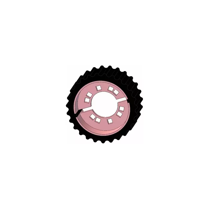Rouleau n° 224 – rouleau d'entraînement en acier-caoutchouc Ø200 mm pour machines Grimme | OEM Grimme 076.03535 | fabricant KiJ