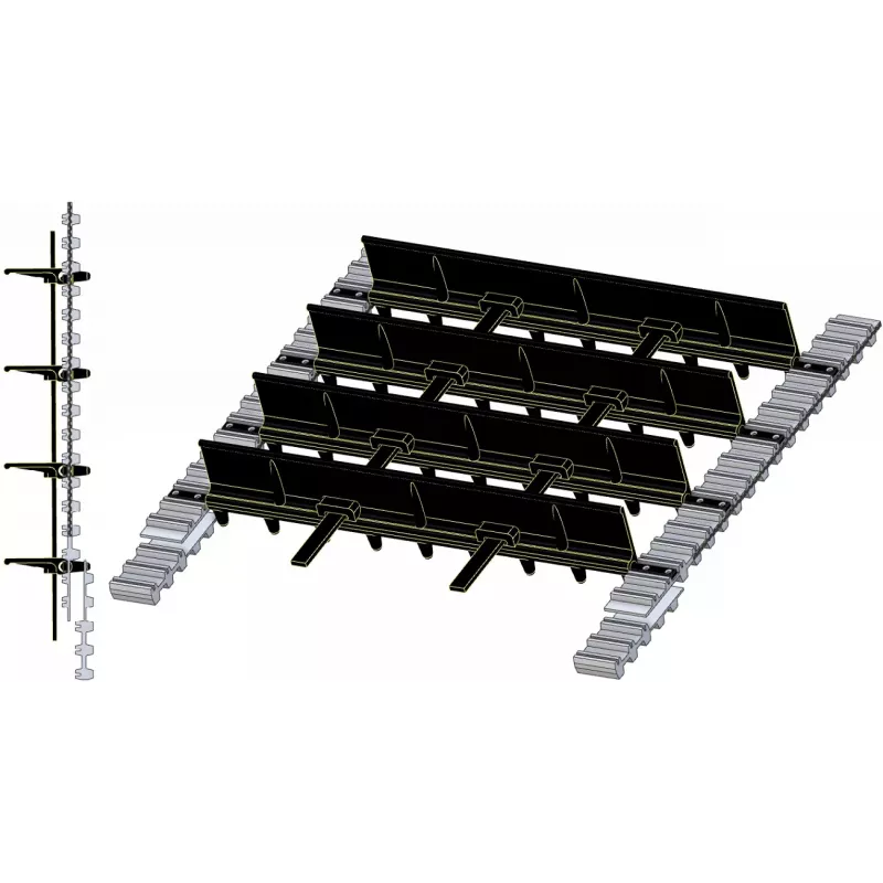 Tapis à fanes à palettes SE 70-20 – tapis pour arracheuse de pommes de terre Grimme SE 70-20 | OEM Grimme 300.29377, 300.29280 | fabricant KiJ