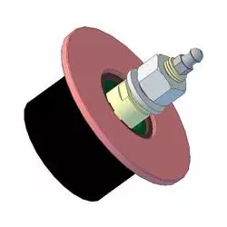 Rouleau n° 11 – rouleau porteur en acier-caoutchouc Ø78 mm pour machines Grimme | OEM Grimme 200.10202, 200.10208, 200.29586 | fabricant KiJ