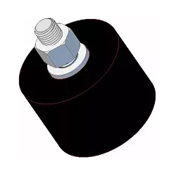 Rouleau n° 13 – rouleau porteur en caoutchouc Ø75 mm pour machines Grimme | OEM Grimme 200.00821 | fabricant KiJ